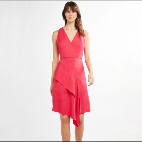 Elie Tahari NWT Pink Isa Ruffle Skirt Dress, 6 - Picture 2 of 11